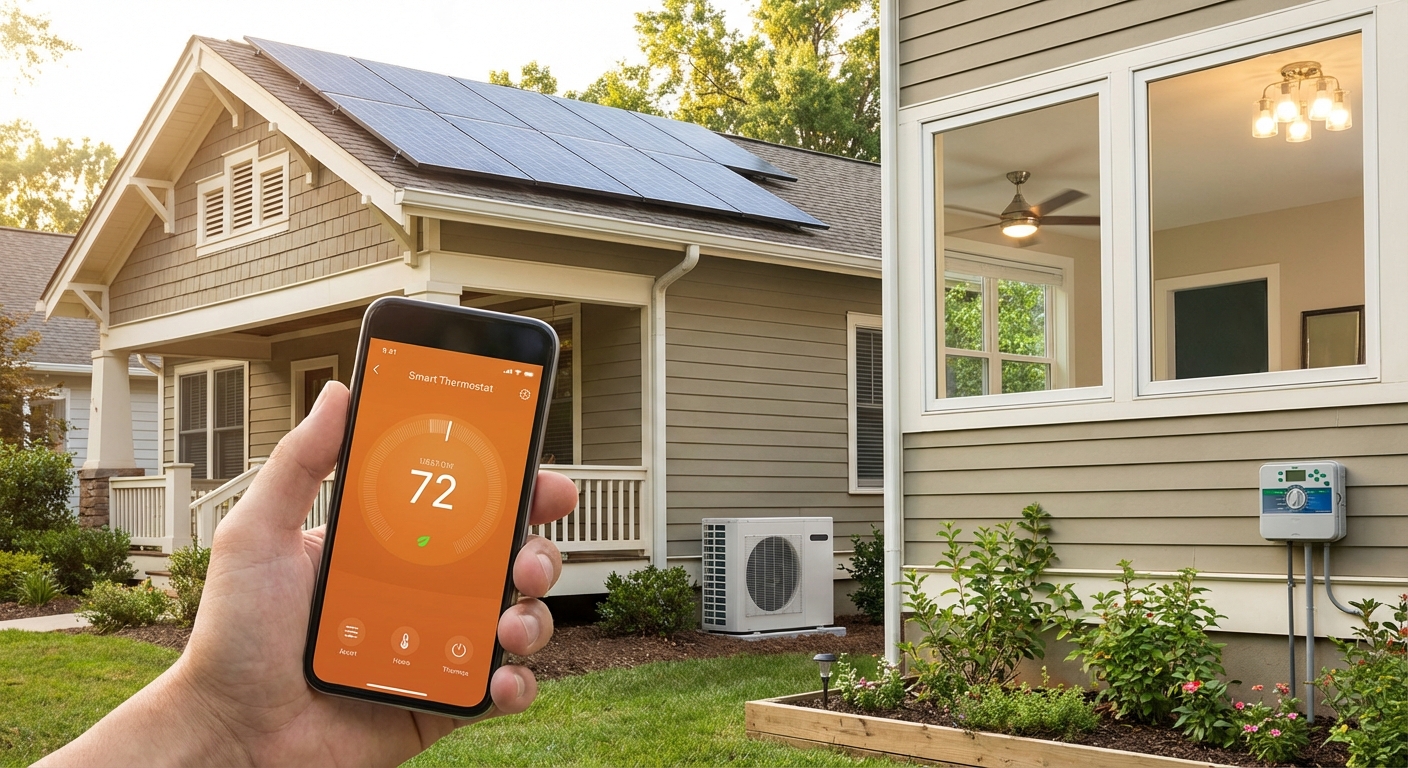 Charlotte homeowners love smart energy-efficient upgrades like power strips, solar panels, and efficient HVAC systems