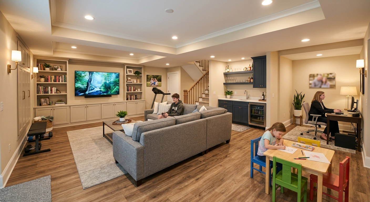 Basement Remodeling in Charlotte