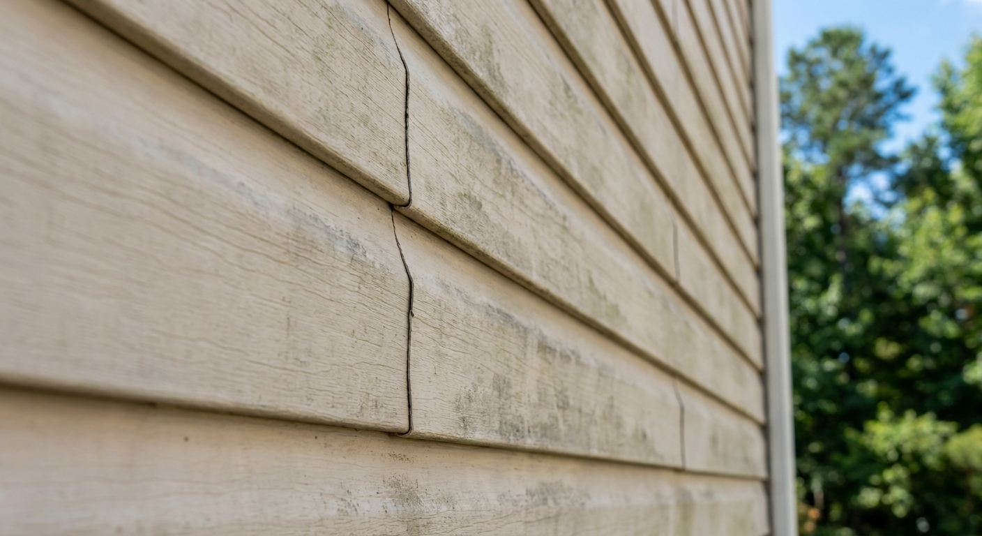 Charlotte siding fading and cracking example